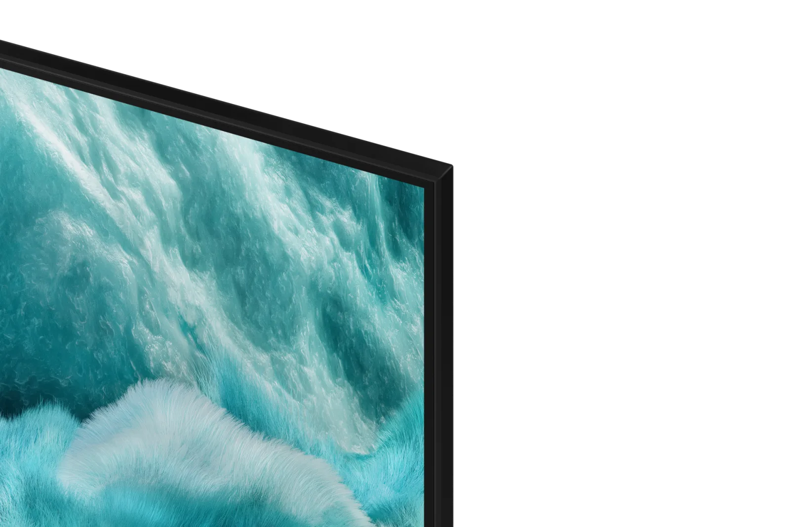 טלוויזיית QLED 50 אינץ׳ Samsung 50Q7F, פרט מסגרת בזווית