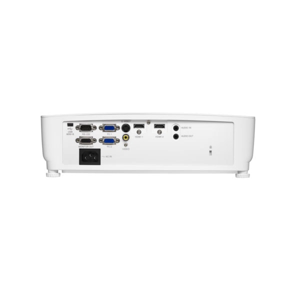 מקרן XGA Vivitek DX273, מבט מאחור עם החיבורים