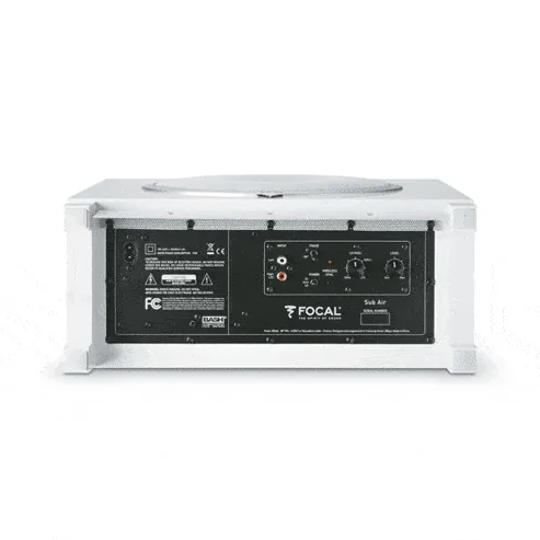 סאבוופר אלחוטי Focal Sub Air, מבט מאחור עם החיבורים