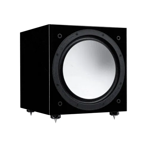 סאבוופר אקטיבי 12″ Monitor Audio Silver W-12, בצבע שחור מבריק
