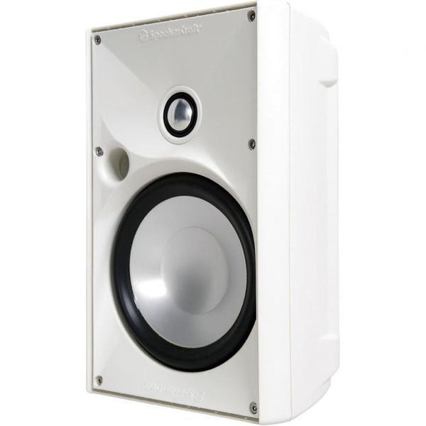 זוג רמקולי חוץ מוגני מים SpeakerCraft OE6 Three, בצבע לבן