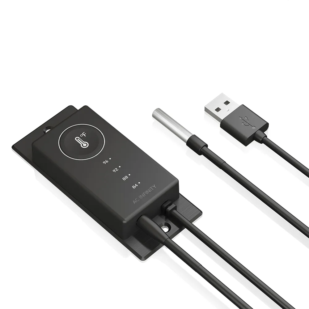בקר טמפרטורה למאווררי USB AC Infinity CONTROLLER 1, מבט קדמי