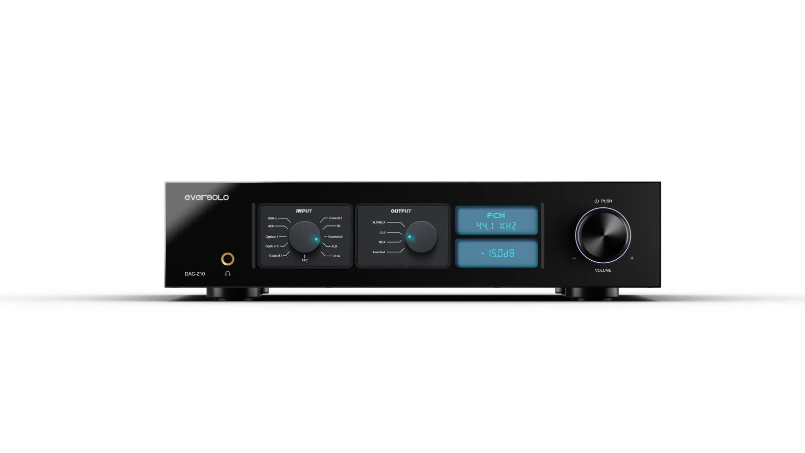 ממיר DAC וקדם מגבר Eversolo DAC-Z10, מבט מלפנים