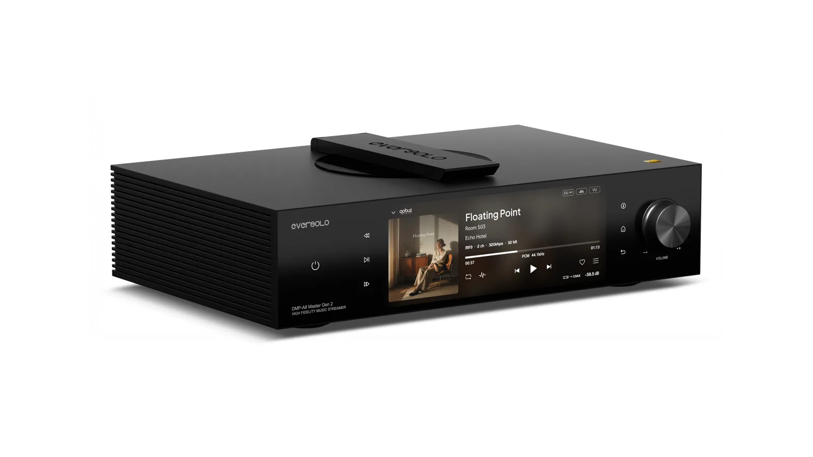 נגן סטרימינג וקדם מגבר עם CD Eversolo DMP-A8 Master Gen 2, מבט בזווית
