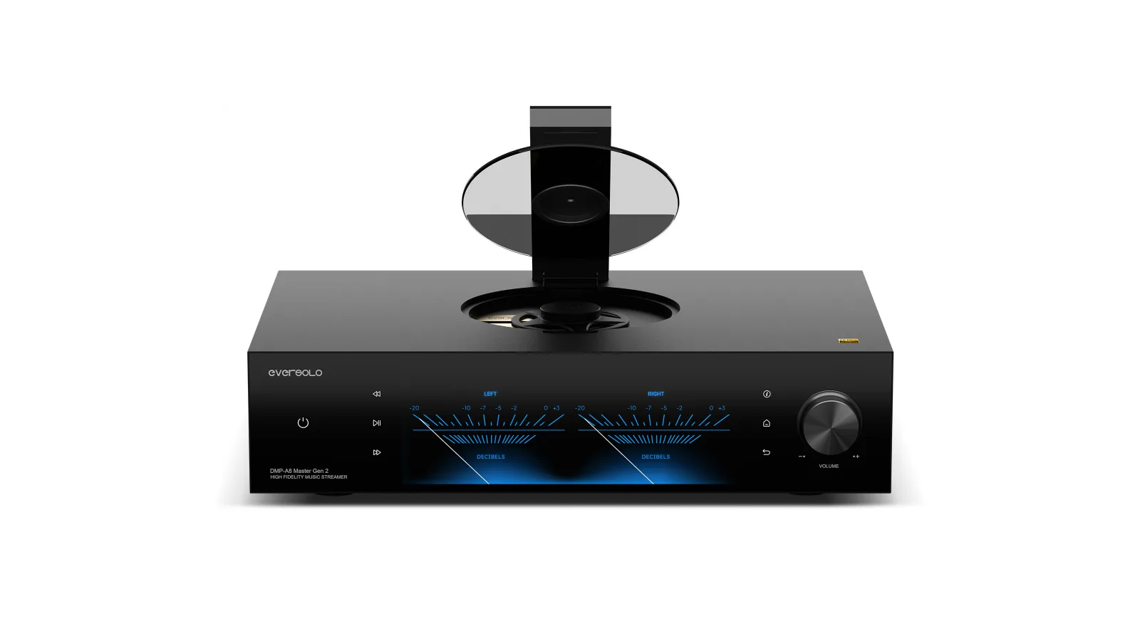 נגן סטרימינג וקדם מגבר עם CD Eversolo DMP-A8 Master Gen 2, מגש ה-CD פתוח