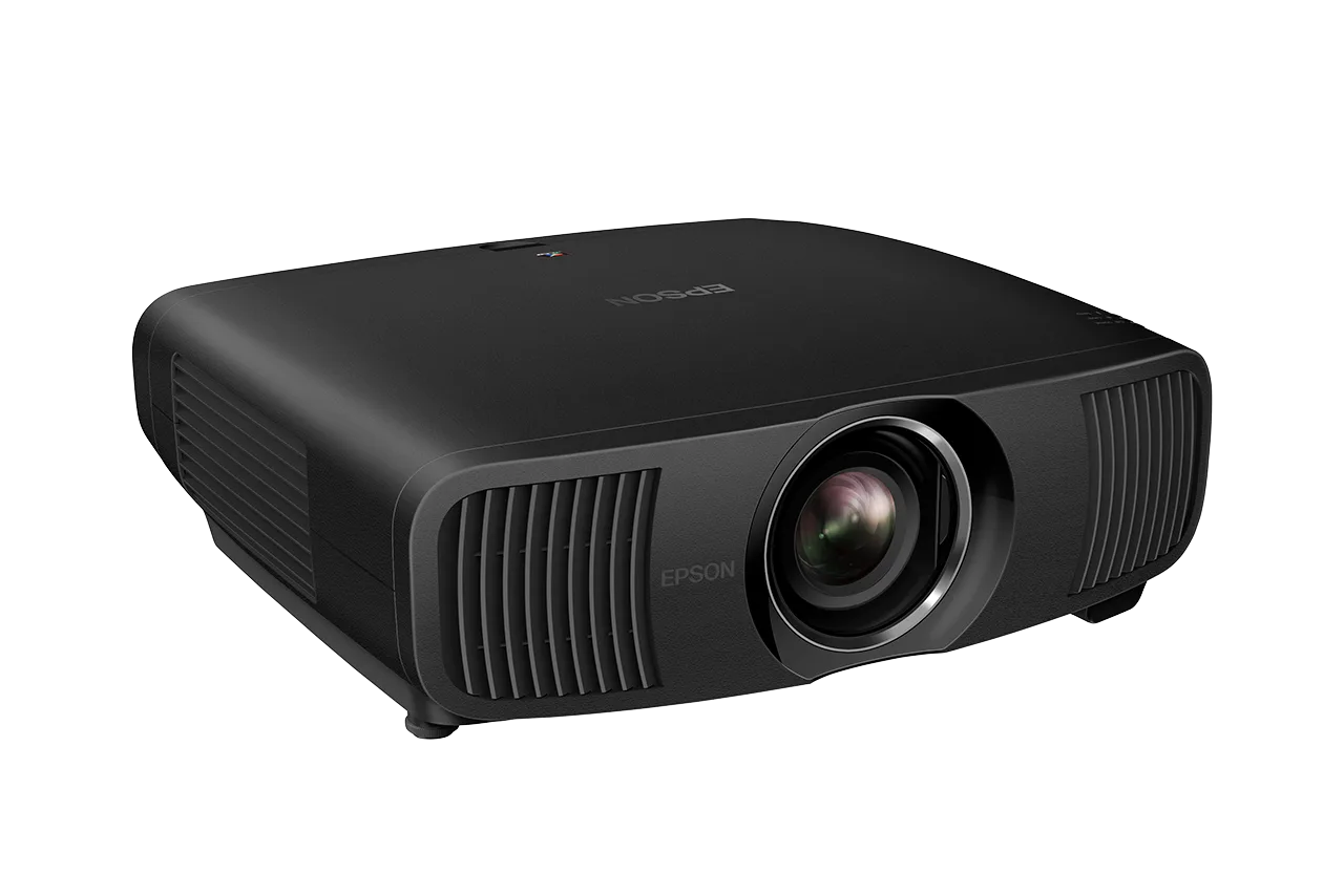 מקרן לייזר 4K לקולנוע ביתי Epson EH-LS12000B, מבט אלכסוני מלפנים