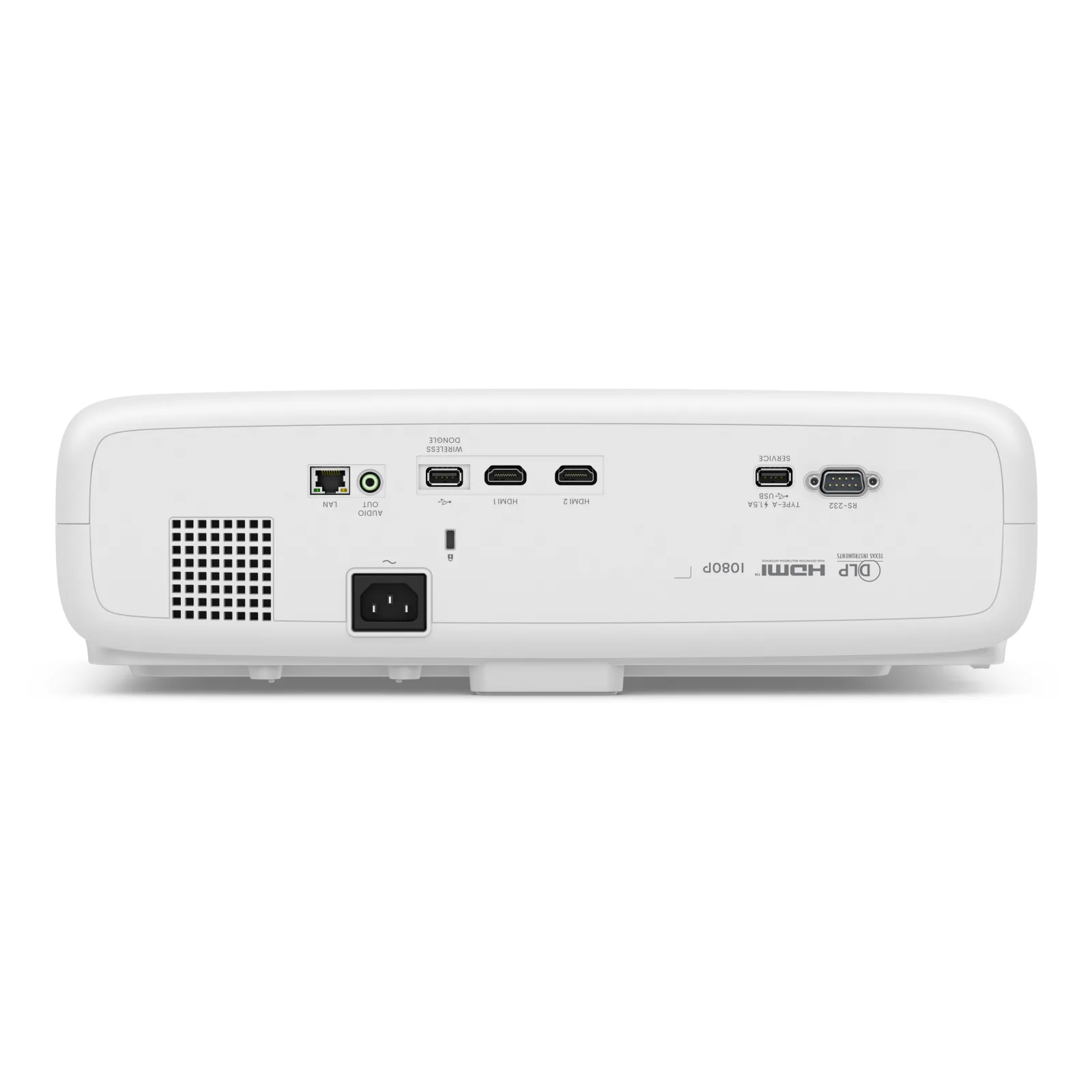 מקרן LED Full HD 4,000 לומן לחדרי ישיבות BenQ LH730, מבט מאחור (לוח חיבורים)