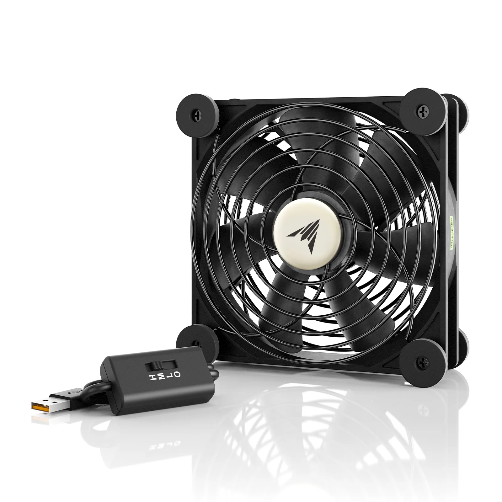 מאוורר USB שקט 120 מ״מ AC Infinity MULTIFAN S3, מבט קדמי