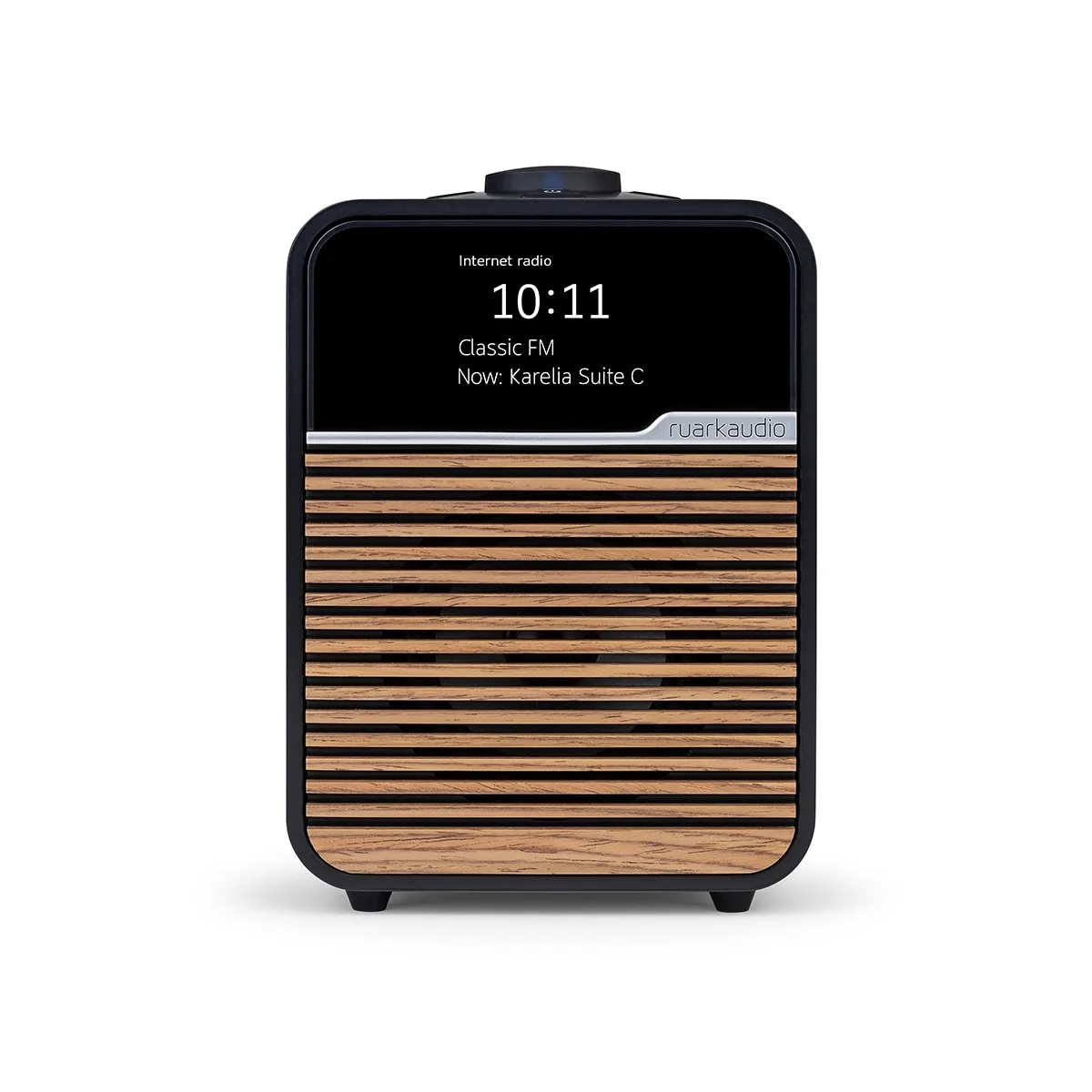 רדיו חכם עם Wi-Fi ו-Bluetooth Ruark R1S, מבט מלפנים