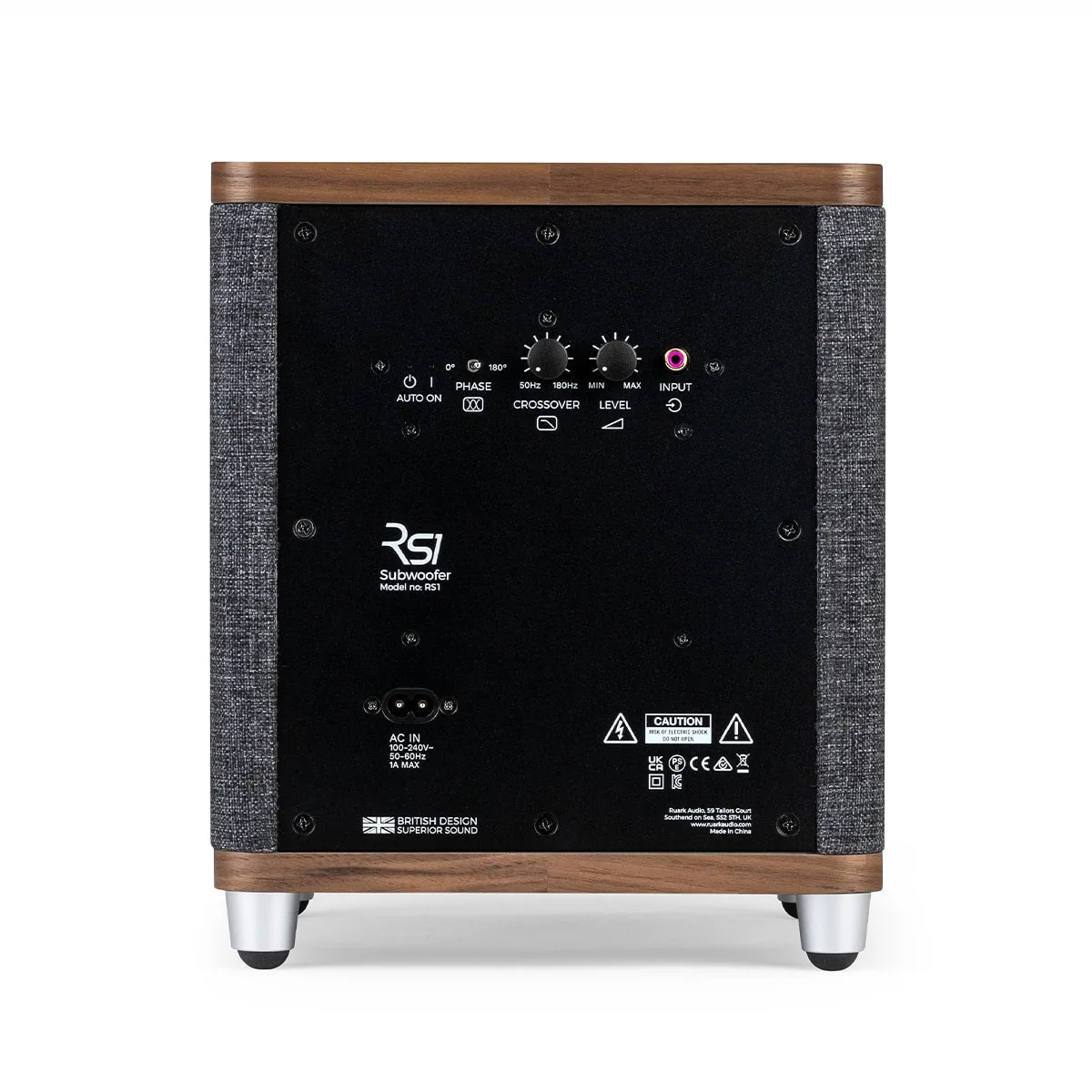 סאבוופר אקטיבי 6.5″ Ruark RS1, פאנל אחורי