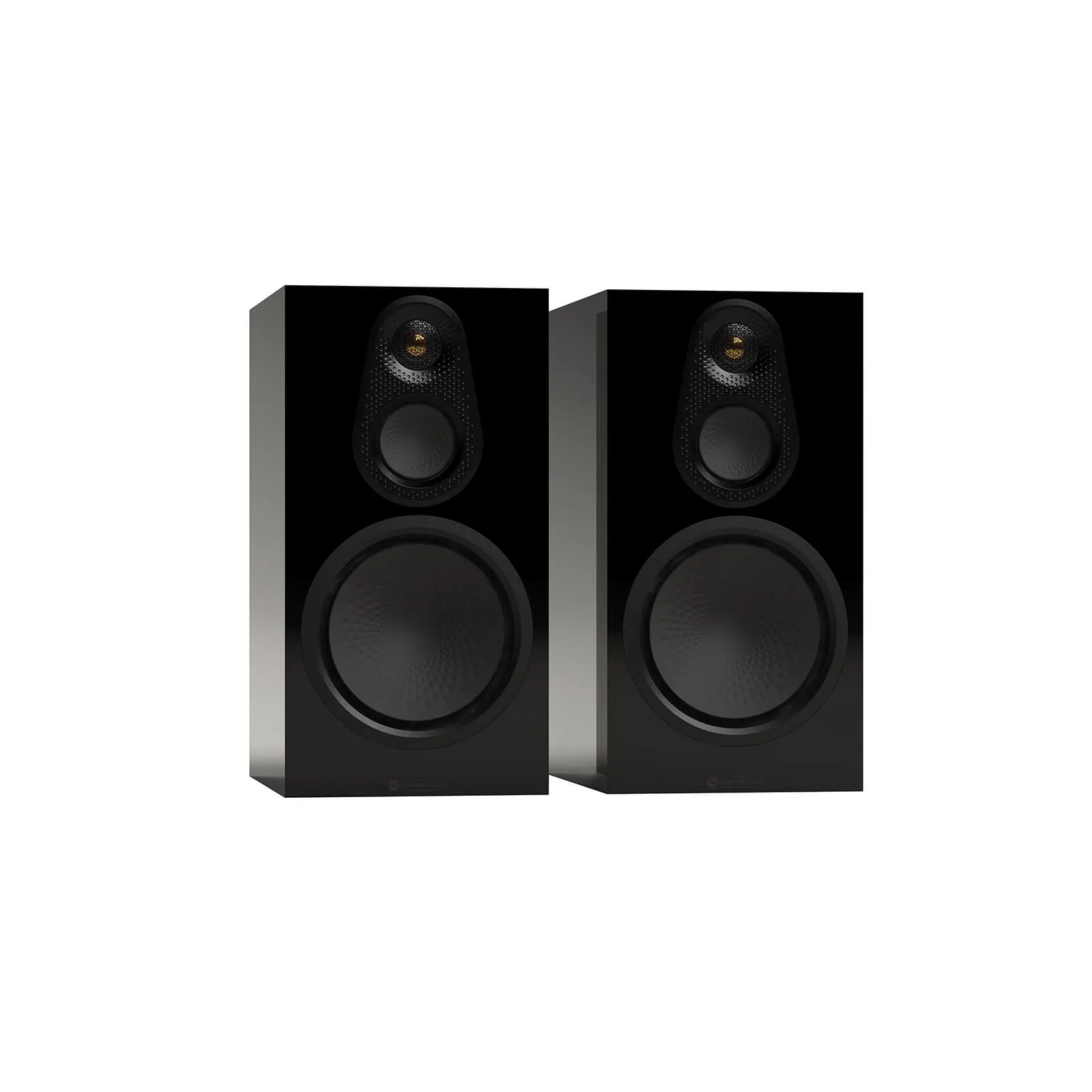 זוג רמקולי מדף Monitor Audio Silver 100 8G, מבט אלכסוני מלפנים
