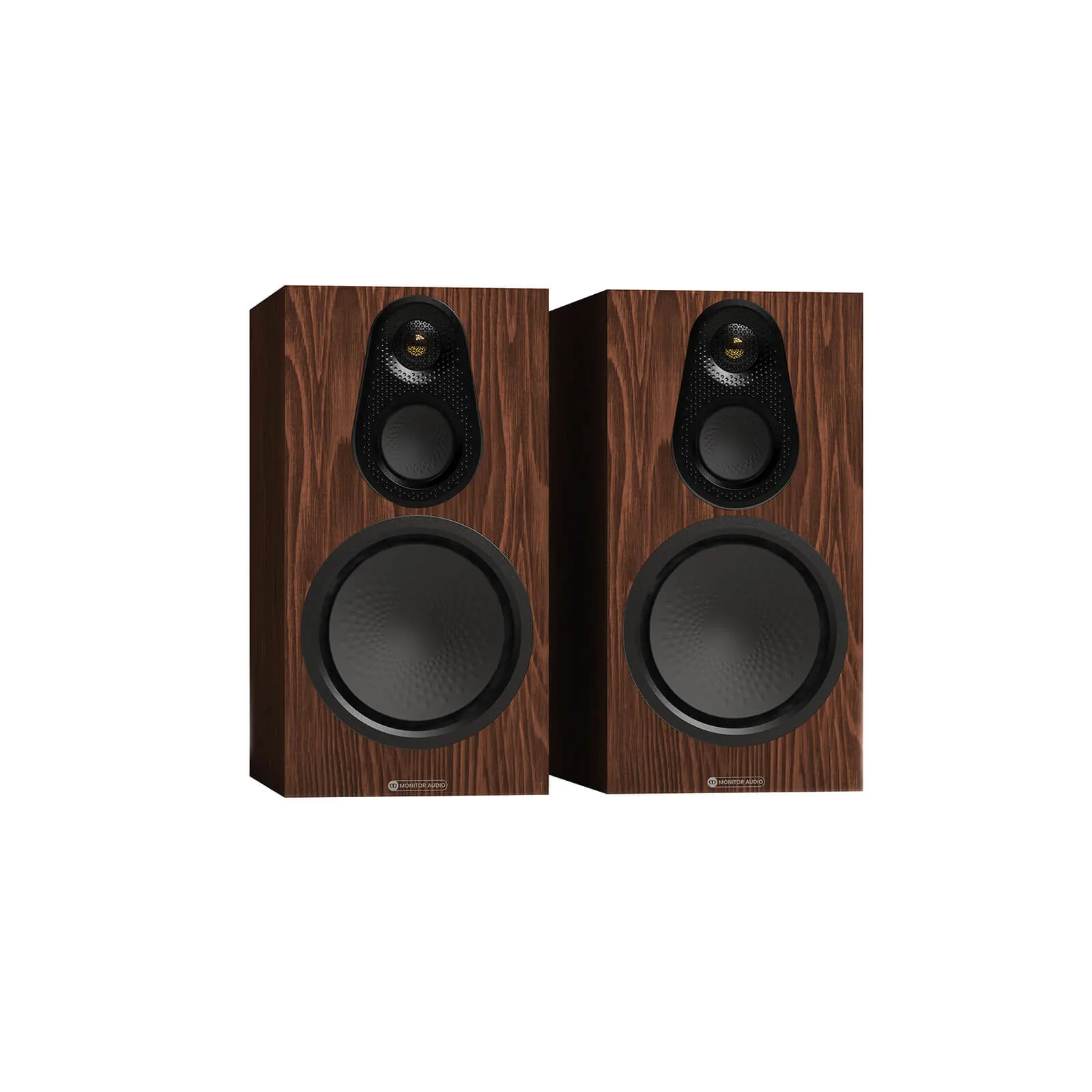 זוג רמקולי מדף Monitor Audio Silver 100 8G, מבט אלכסוני מלפנים