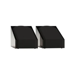 זוג רמקולי אטמוס Monitor Audio Silver AMS 8G, מבט אלכסוני מלפנים, עם גריל