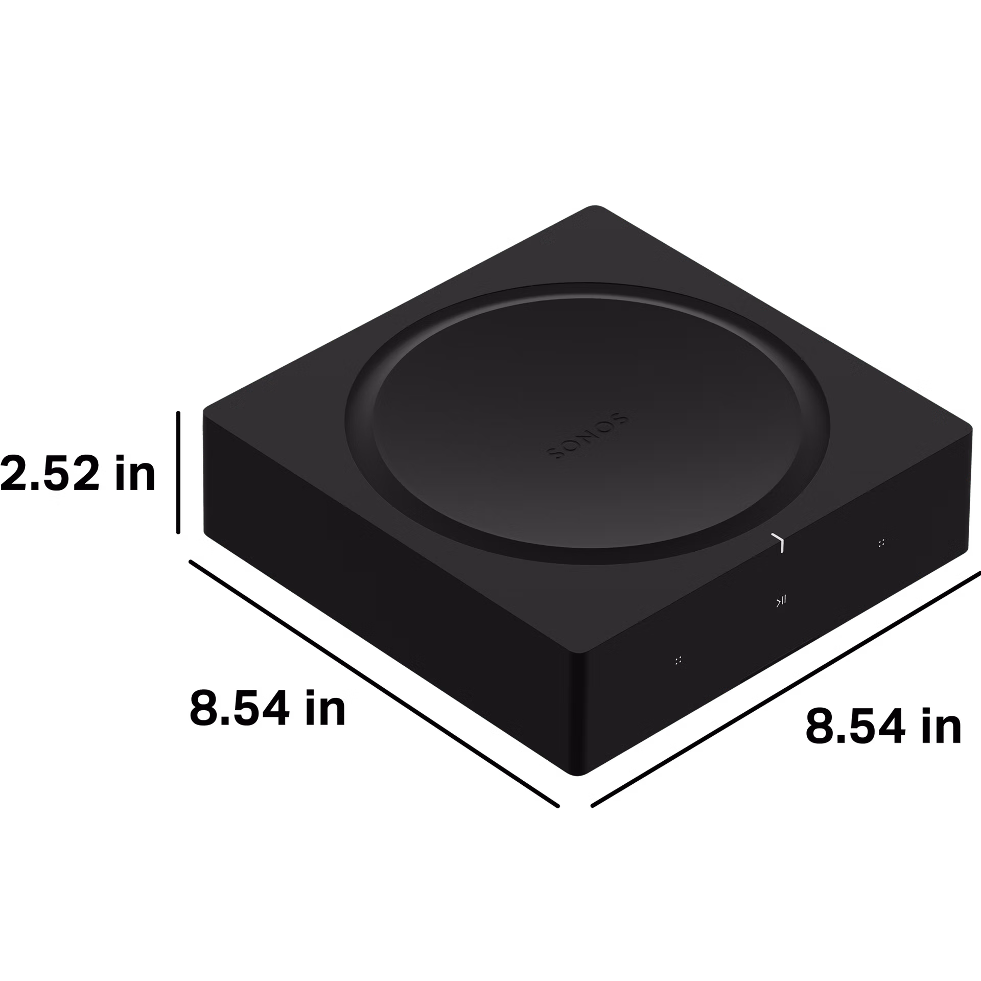 מגבר סטרימינג Sonos Amp, המידות